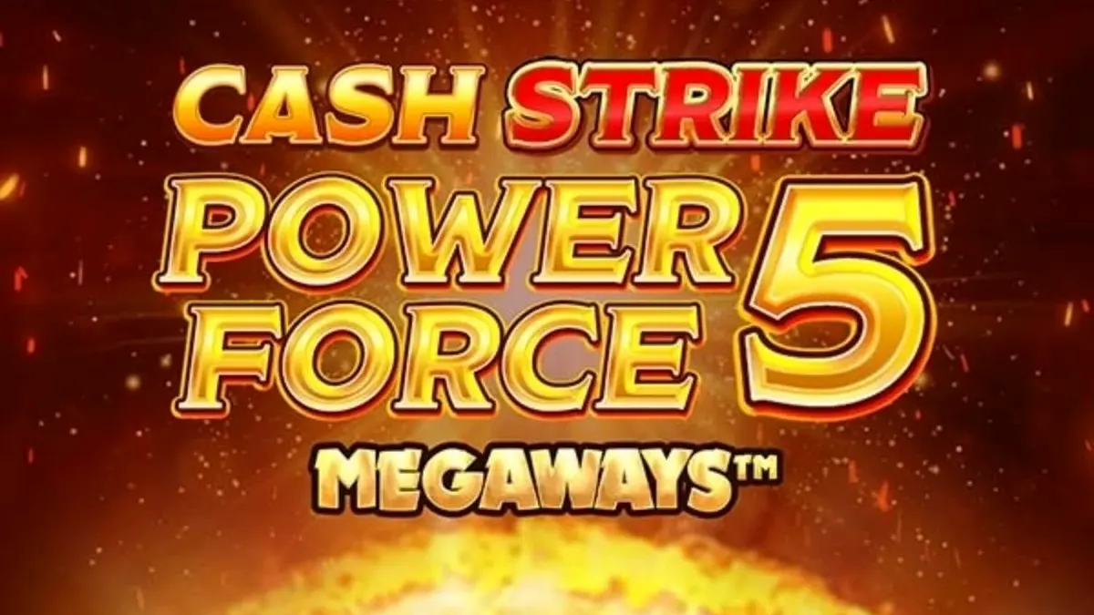 Tampilan antarmuka slot Cash Strike Power Force 5 Megaways dengan simbol buah klasik dan fitur Megaways