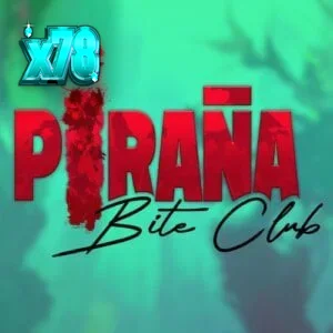 Tampilan layar permainan slot Piranha Bite Club dengan tema bawah air dan fitur Swimmer Reel.